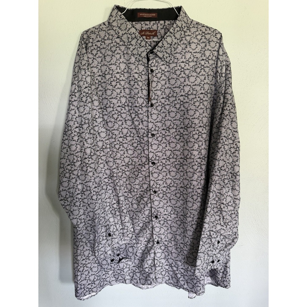 St. Patrick men's long-sleeve button-down button-up collared shirt Sz 5XL